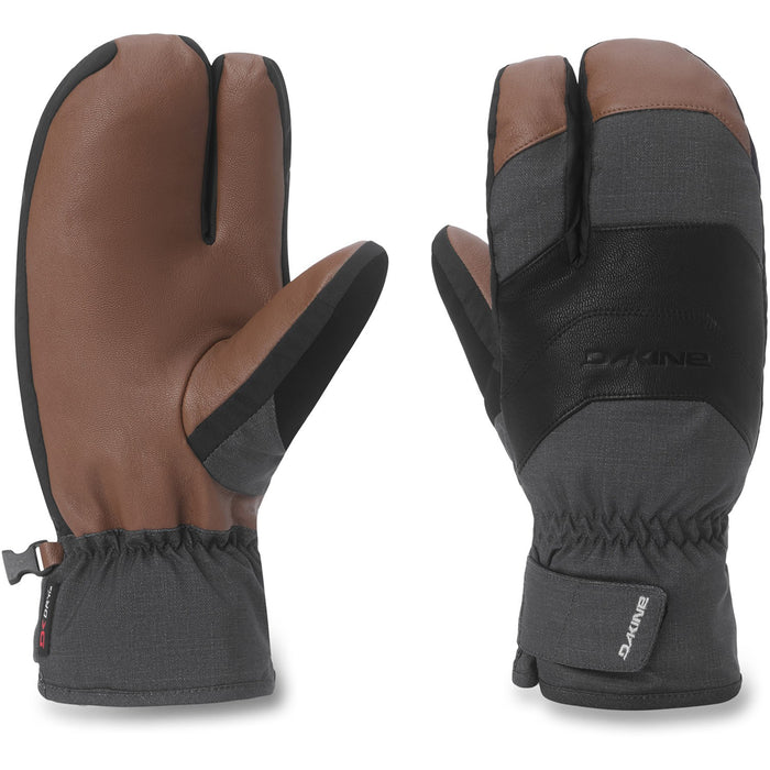 Dakine Camaro Short Trigger Snowboard Mitts Men's Large Carbon Heather Grey New