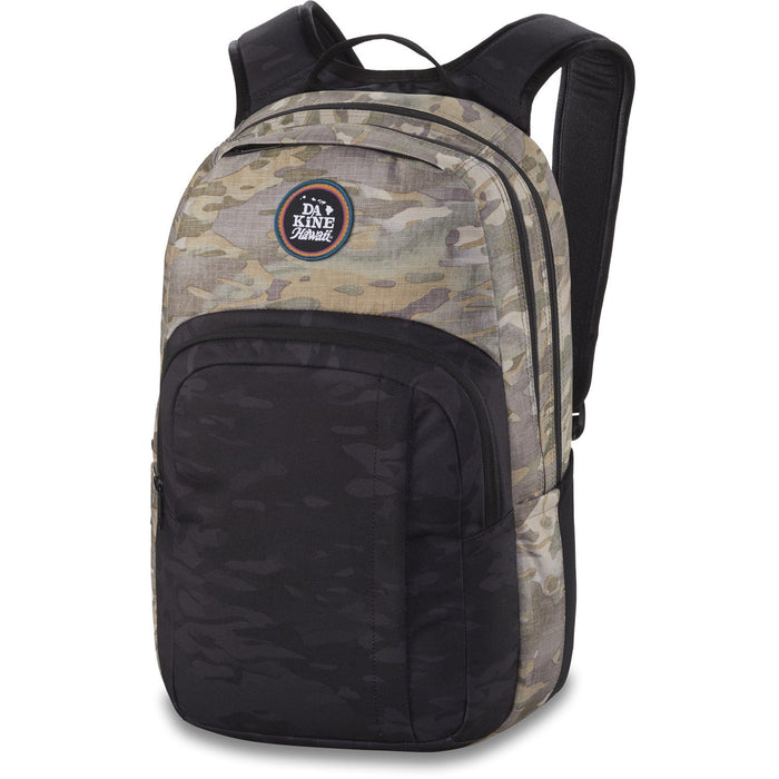 Dakine Campus M 25L Laptop Backpack Black Vintage Hawaiian Camo w/ Cooler Pocket