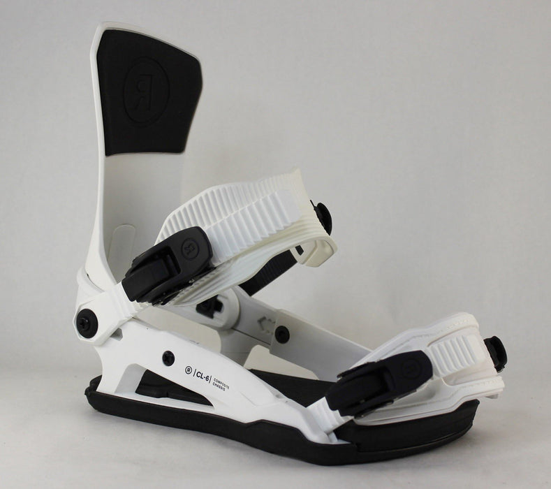 Ride CL-6 Snowboard Bindings Medium (Women's US Size 7-11) White 2025