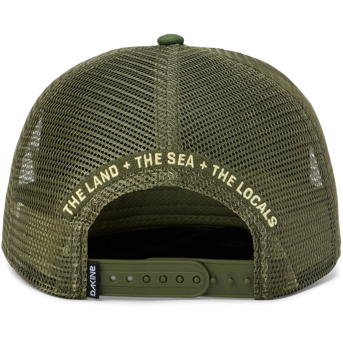 Dakine Coastline Trucker Cap Snapback Curved Brim Hat Cypress Green Respect New