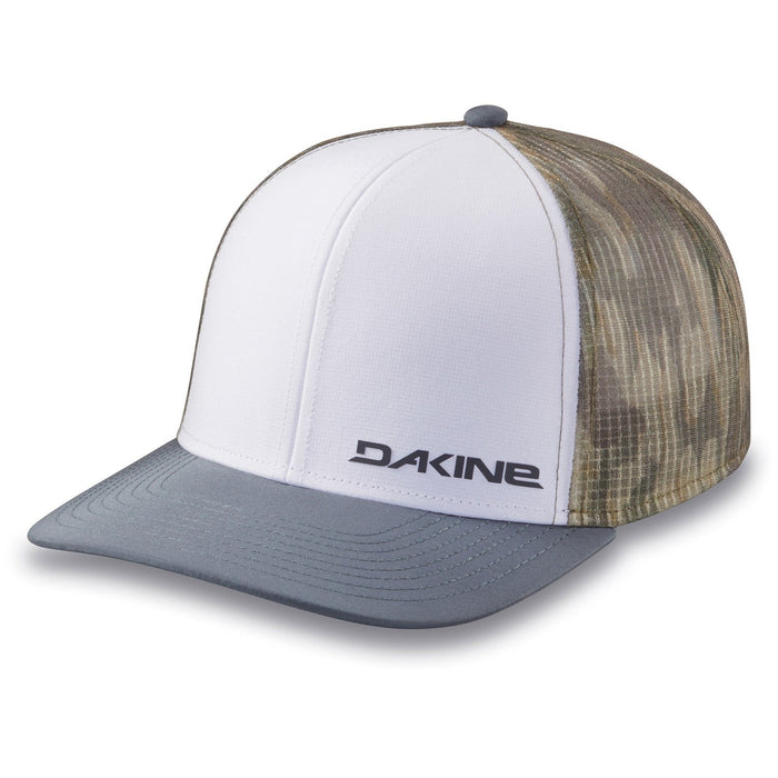 Dakine Core Badge Ball Cap Snapback Mid Crown Curved Brim Hat Bright White /Camo