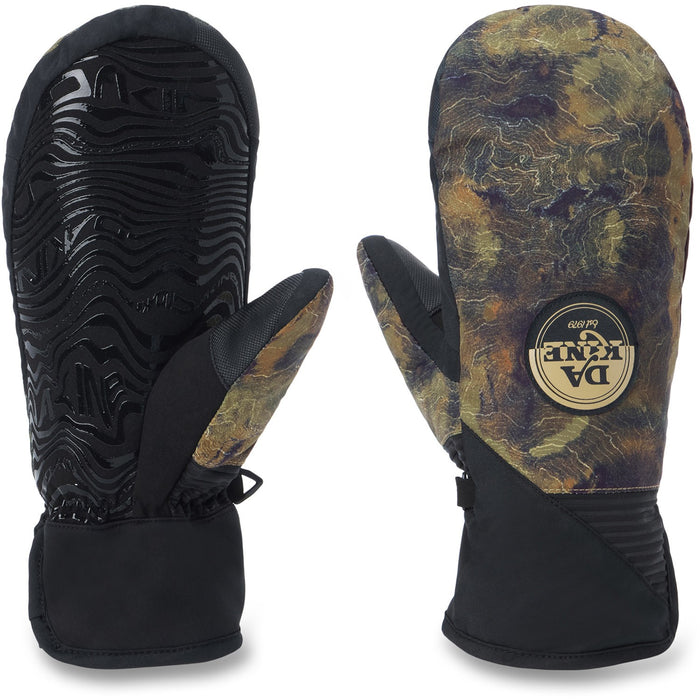 Dakine Crossfire Short Lightweight Snowboard Mitts, Men's Large, Earth Topo New
