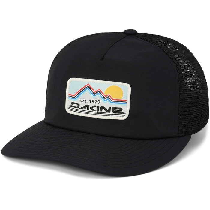 Dakine Cruisin Trucker Cap Snapback Mid Crown Curved Brim Hat Black New