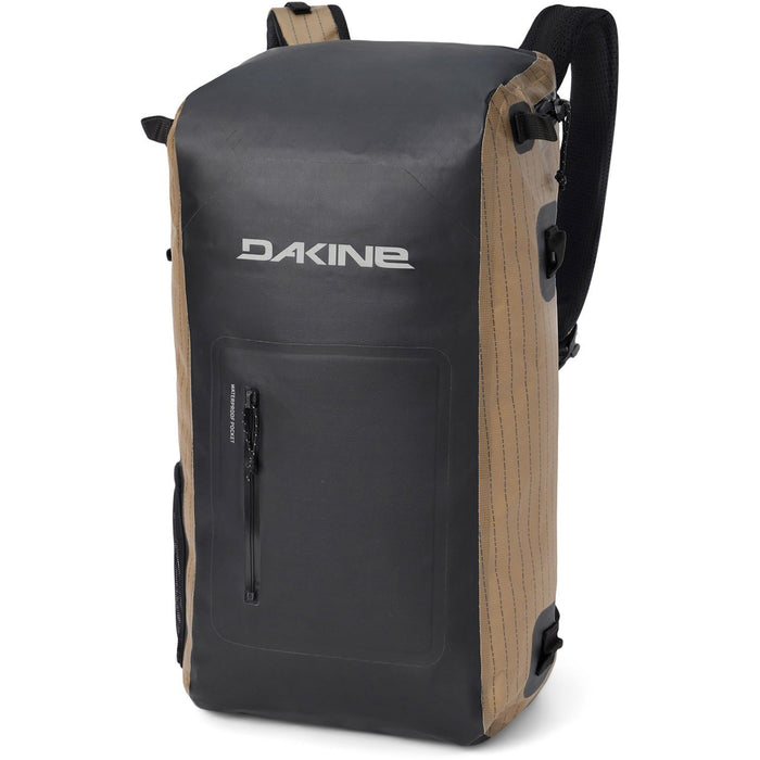 Dakine Cyclone DLX Dry Waterproof Surf Backpack 36L Coyote Morse Code Pinstripe
