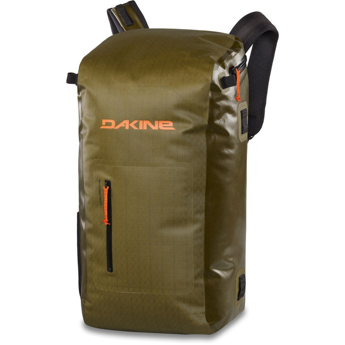 Dakine Cyclone DLX Dry Pack 36L Submersible Waterproof Surf Backpack Dark Olive