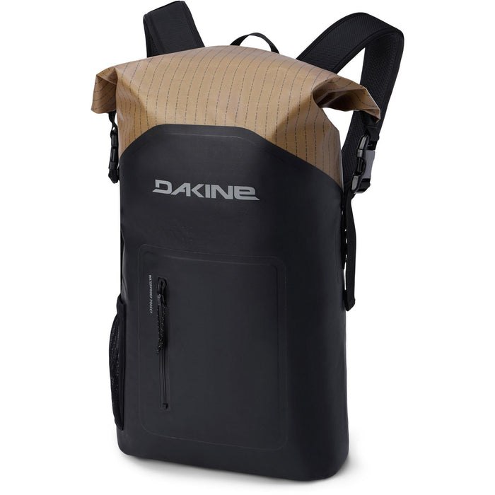 Dakine Cyclone LT Wet/Dry Roll Top Waterproof Surf Pack 30L Coyote Morse Code