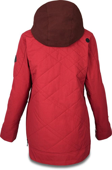 Dakine Cypress Anorak Snowboard Jacket, Women's Medium, Deep Garnet / Rust Brown