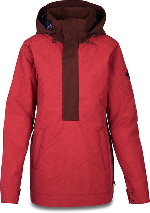 Dakine Cypress Anorak Snowboard Jacket, Women's Medium, Deep Garnet / Rust Brown