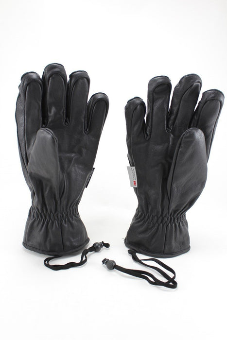 CandyGrind CG Game Changer Snowboard Gloves, Unisex Medium, Black Leather New