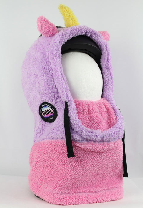 Coal The Ridge Kids Sherpa Fleece Hood Over Helmet Balaclava Purple Unicorn New