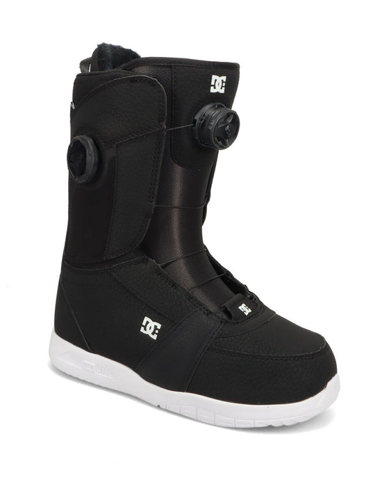 DC Lotus Boa Snowboard Boots, US Womens Size 7 Black/White New 2026