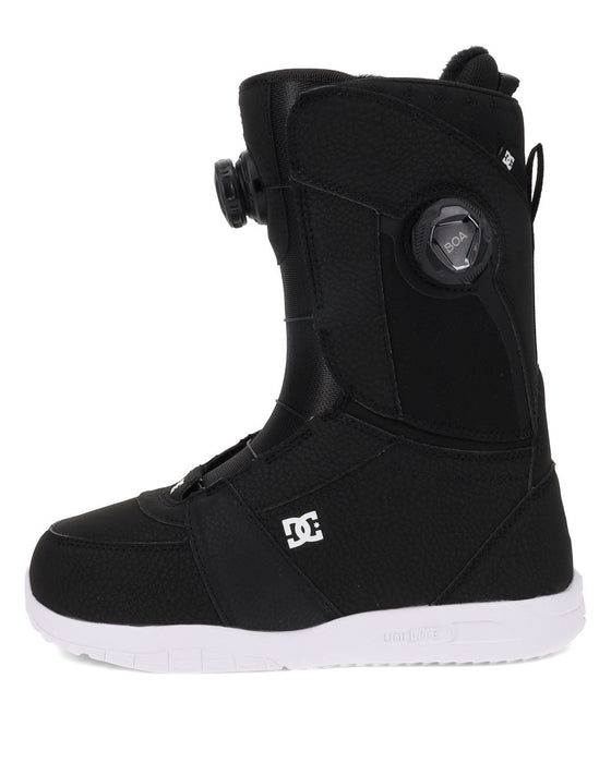 DC Lotus Boa Snowboard Boots, US Womens Size 8 Black/White New 2026