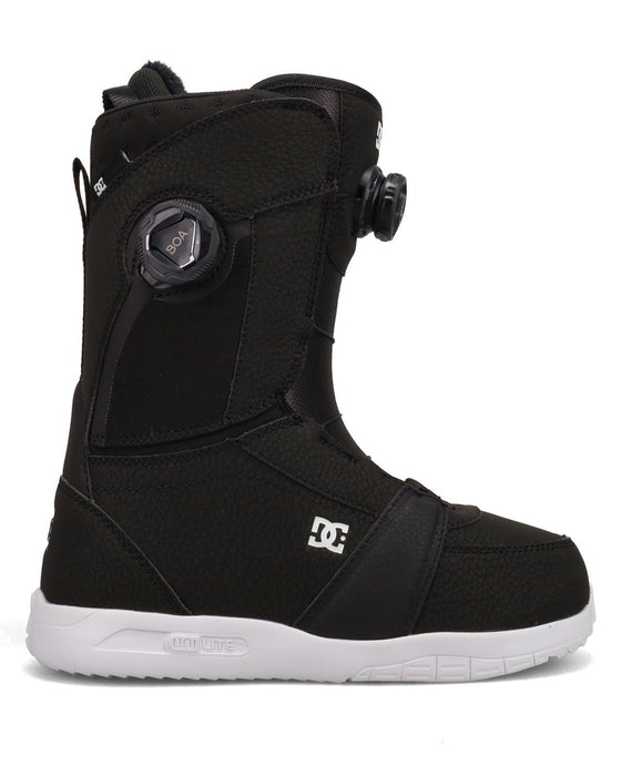 DC Lotus Boa Snowboard Boots, US Womens Size 8 Black/White New 2026
