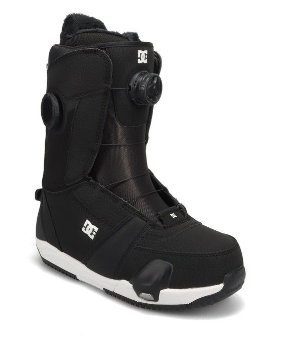 DC Lotus Boa Step On Snowboard Boots, US Womens Size 6.5 Black White New 2027
