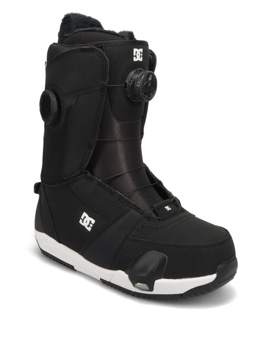 DC Lotus Boa Step On Snowboard Boots, US Womens Size 7 Black White New 2026