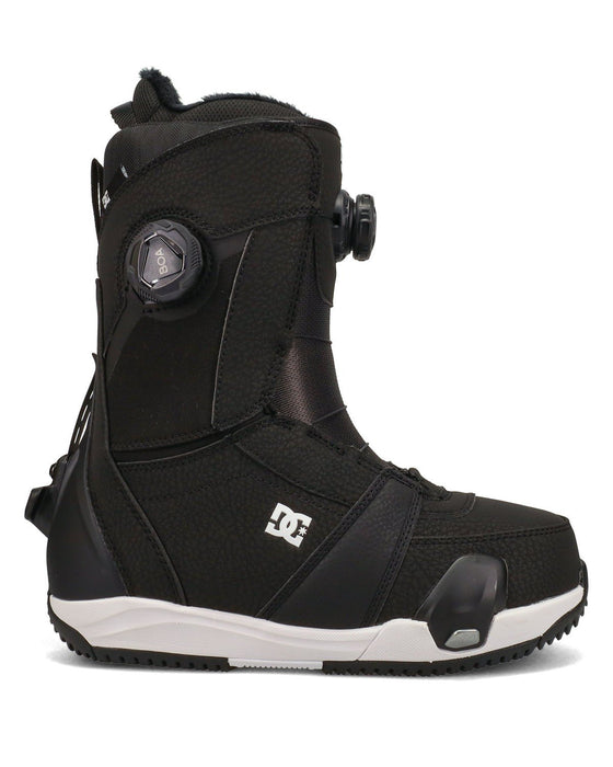 DC Lotus Boa Step On Snowboard Boots, US Womens Size 8 Black White New 2026