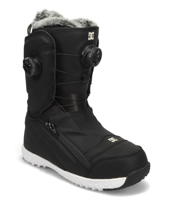 DC Mora Boa Snowboard Boots, US Womens Size 7.5, Black/White New 2026