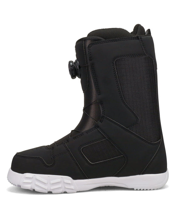 DC Phase Boa Snowboard Boots, US Men's Size 9, Black with White New 2026