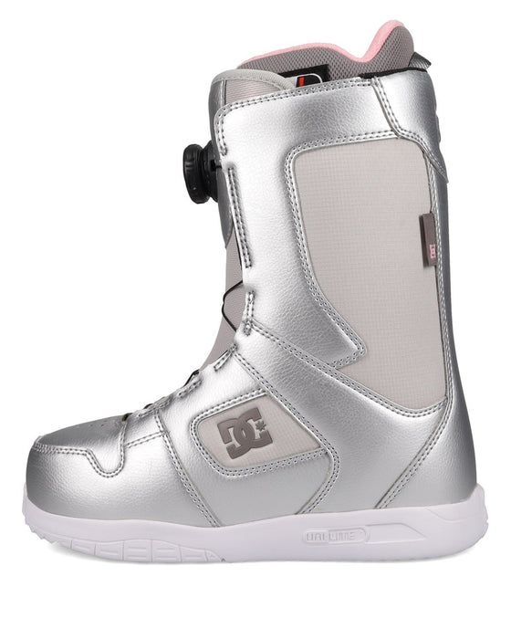 DC Phase Boa Snowboard Boots, US Women's Size 9, Silver Grey New 2026