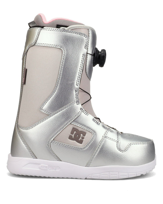 DC Phase Boa Snowboard Boots, US Women's Size 8, Silver Grey New 2026