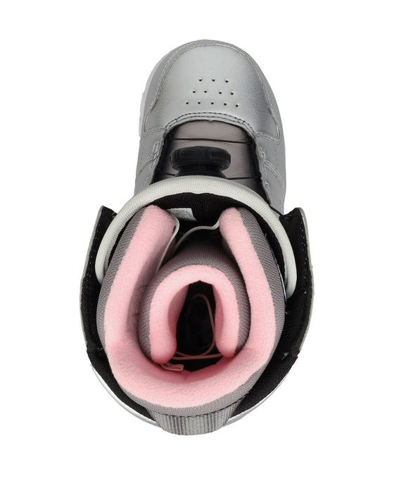 DC Phase Boa Snowboard Boots, US Women's Size 8.5, Silver Grey New 2026