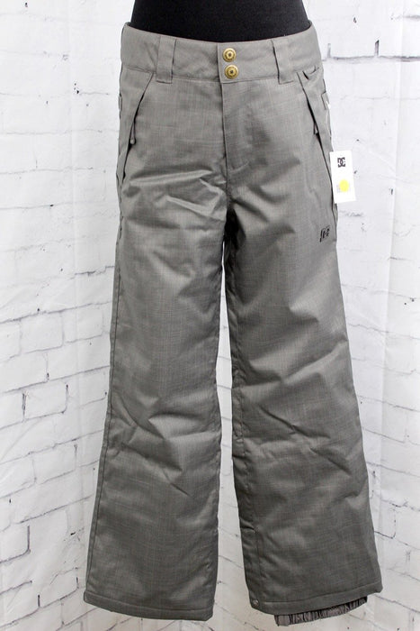 DC Venture Snowboard Pants, Boys Youth Medium (8-10), Dark Gull Grey New