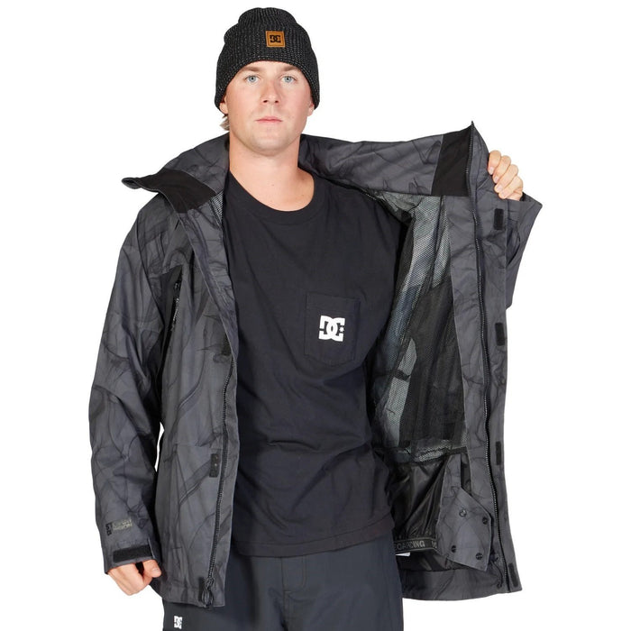 DC Command 45K Snowboard Jacket, Men's Medium, Smoke Dark Shadow