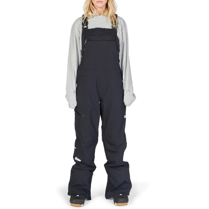 DC Monarch 45K Bib Snowboard Pants, Womens Size Medium, Black New