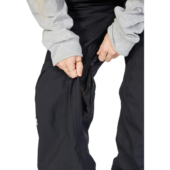 DC Monarch 45K Bib Snowboard Pants, Womens Size Medium, Black New