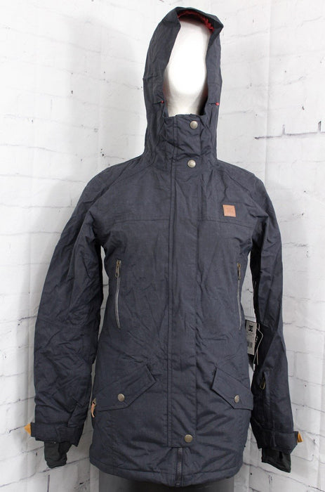 DC Nature Snowboard Jacket Women's Medium Anthracite / Charcoal Black New