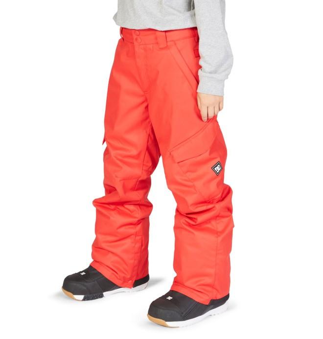 DC Banshee Snowboard Pants Boys Youth Medium (12) Racing Red — Boarderline Insanity