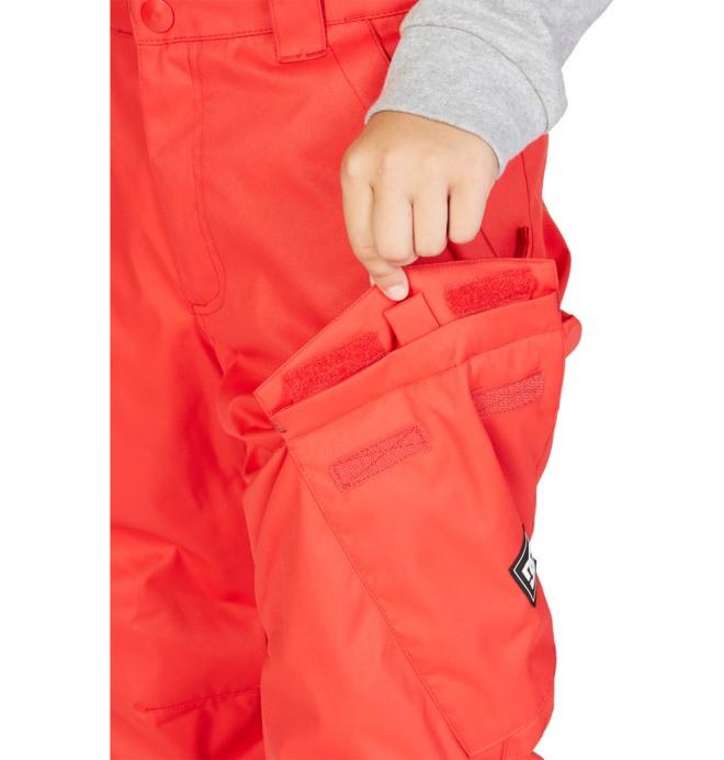 DC Banshee Snowboard Pants Boys Youth Medium (12) Racing Red
