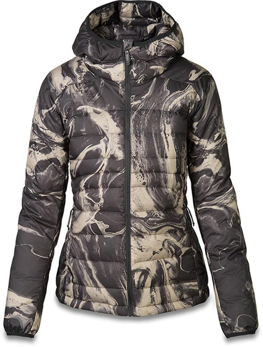 Dakine Deville Packable Down Snow Jacket, Women's Medium, Black Tempest New