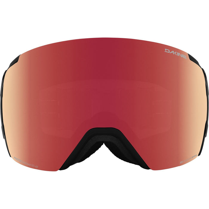 Dakine Domain Plus Snow Goggles Black, Red Mirror Photochromic Plus Storm Yellow