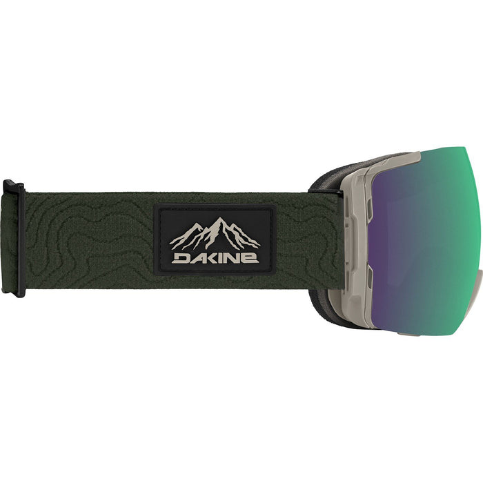 Dakine Domain Plus Snow Goggles, Rosin Frame, Green Mirror Lens Plus Storm Rose