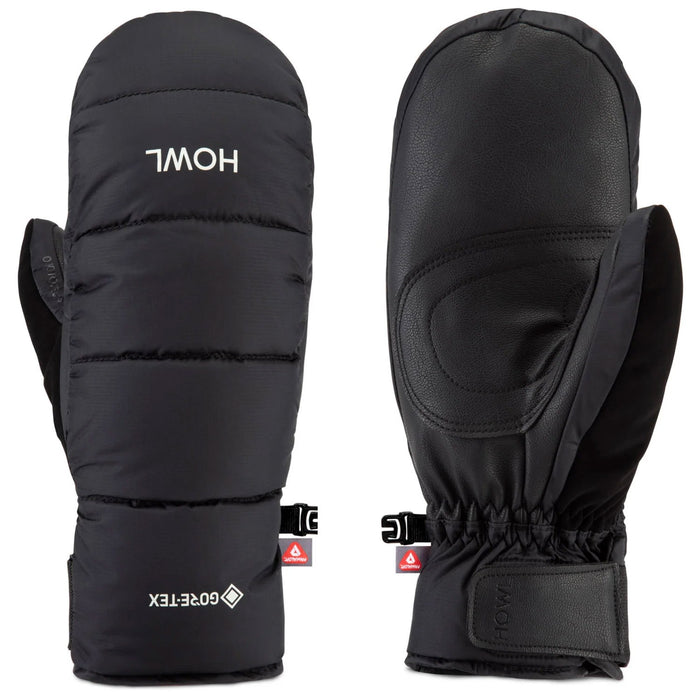 Howl Down Gore-Tex Heavyweight Snowboard Mitts, Unisex Extra Large / XL, Black