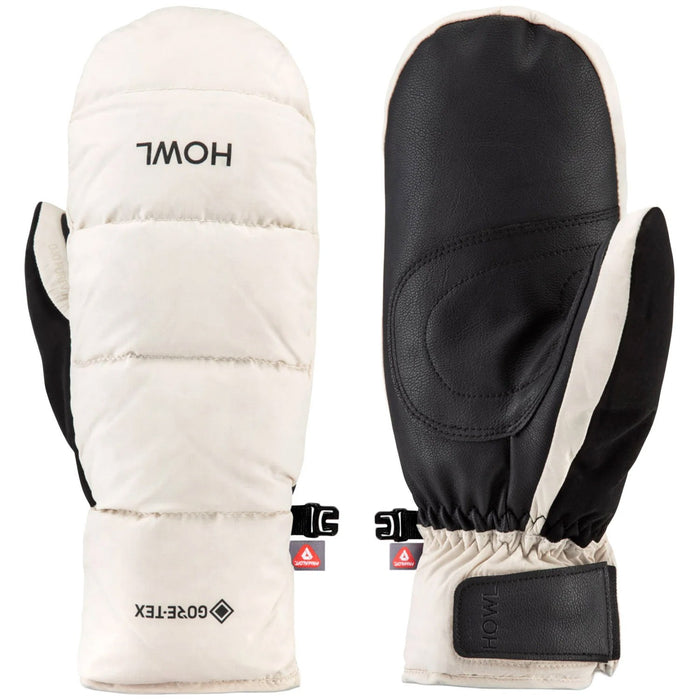 Howl Down Gore-Tex Heavyweight Snowboard Mitts, Unisex Medium, Cream New