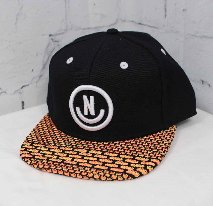 Neff Daily Knit Cap Snapback Flat Brim Baseball Hat Black/Volt