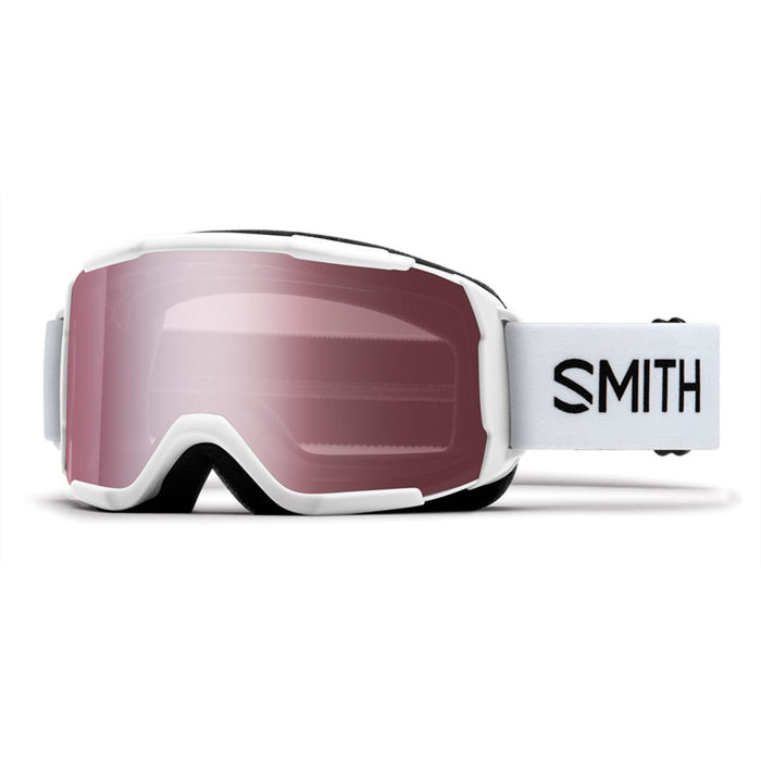 Smith Daredevil Youth Ski / Snowboard Goggles White Frame, Ignitor Mirror Lens