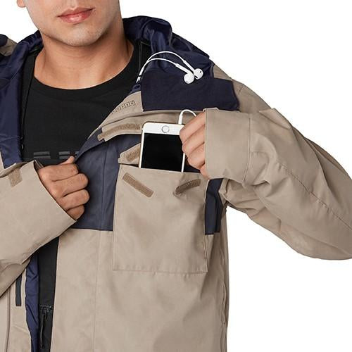 Dakine Elsman Snowboard Jacket, Men's Large, Stone / Night Sky Blue New