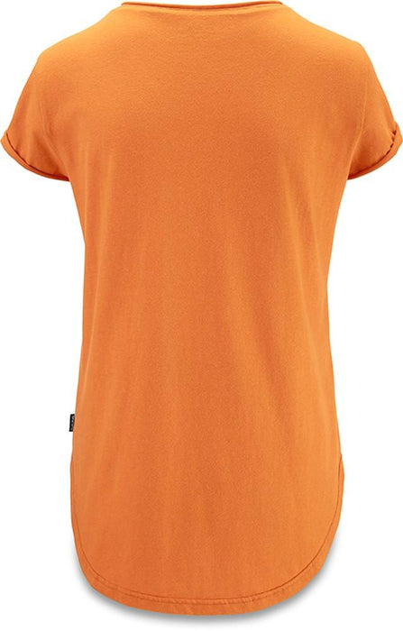 Dakine Women's Eugene Short Sleeve S/S T-Shirt Tee Medium Desert Sun Orange New