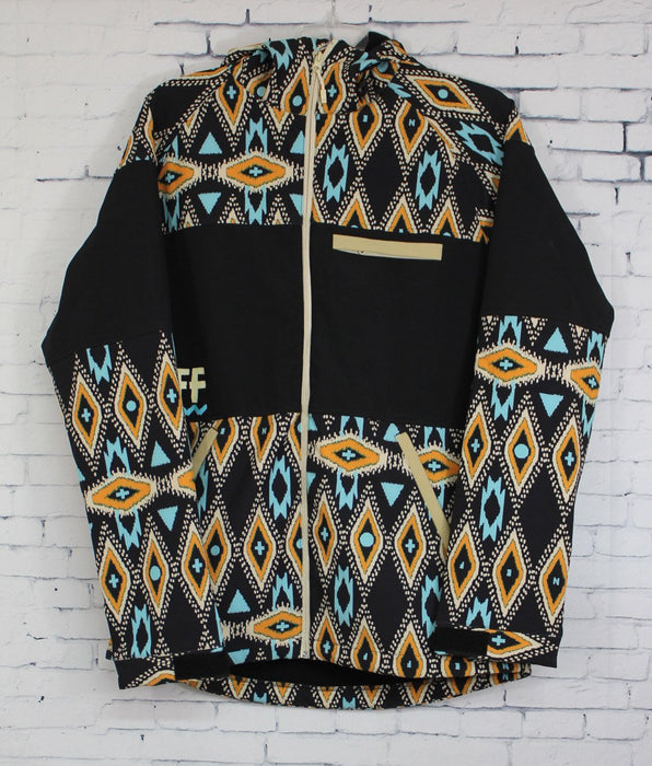 Neff Tribal Softshell Jacket Mens Large Black