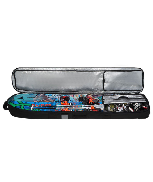 Dakine Fall Line Ski Roller Wheeled Padded Travel Bag 175 cm Black New