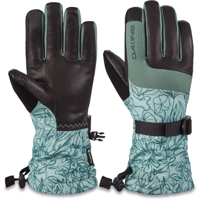 Dakine Fleetwood GoreTex Snowboard Gloves Womens Medium Poppy Iceberg/Black New