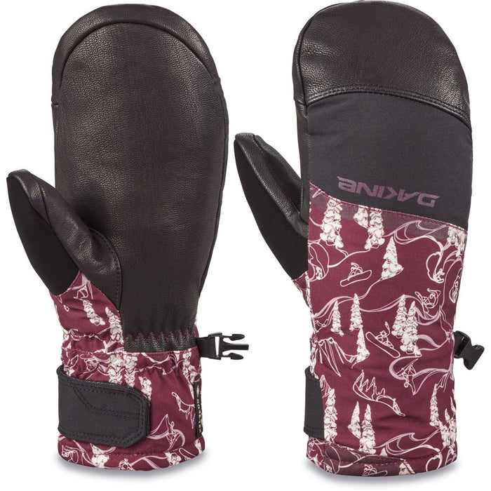Dakine Fleetwood GoreTex Short Snowboard Mitts Womens Medium B4BC Grapevine/Grey