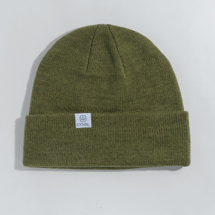 Coal The FLT Recycled Polyana Jersey Knit Beanie Olive Green New