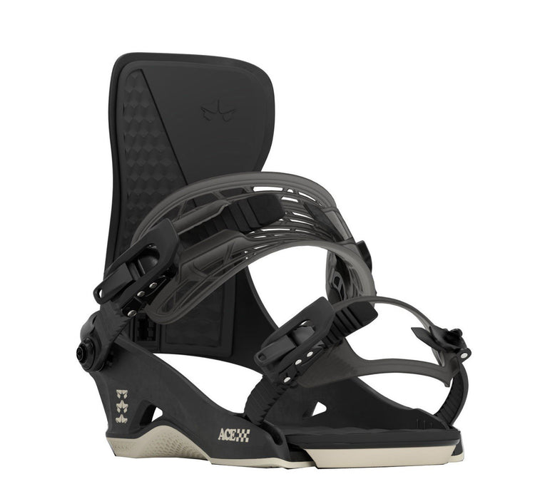 Rome Ace Snowboard Bindings, Youth M/L Medium/Large (US 7.5 - 10) Black New 2025