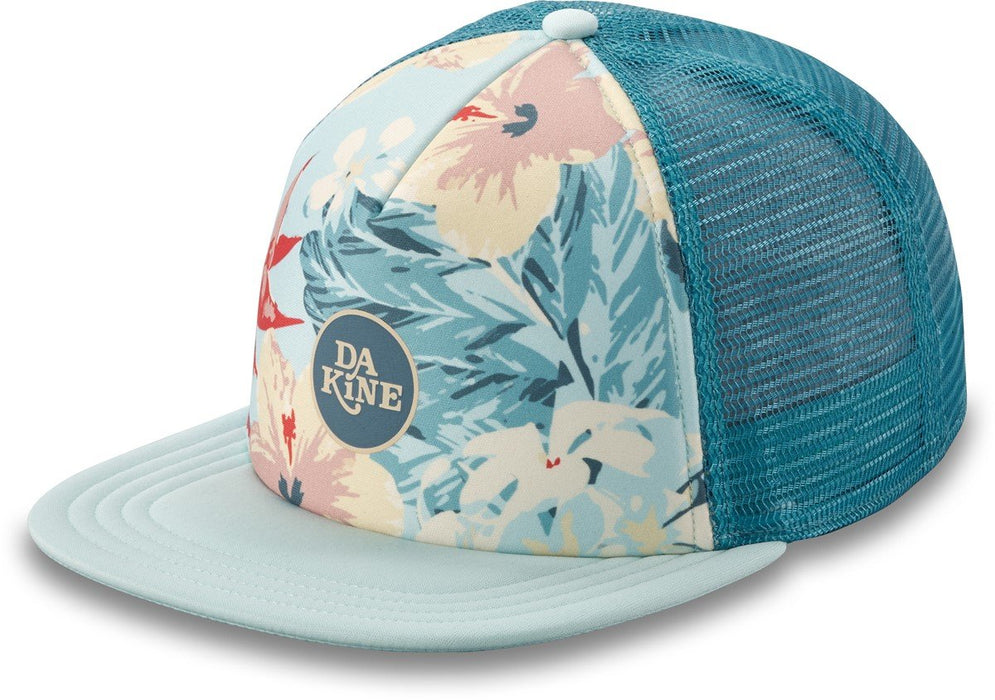 Dakine Full Bloom Trucker Hat Snapback Cap Women's Cloud Blue Print New