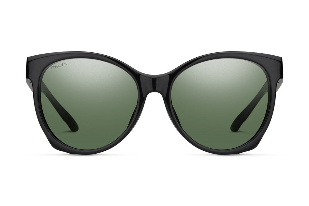 Smith Fairground Sunglasses Black Frame, Polarized Gray Green Lens