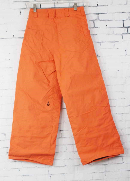 Volcom Five Snowboard Pants Boys Youth Small Orange New